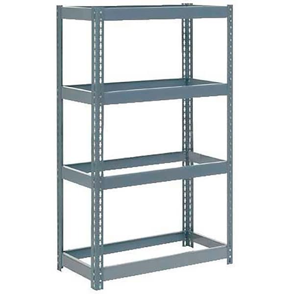 Extra Heavy Duty Shelving 36W x 18D x 60H With 4 Shelves, No Deck, Gray